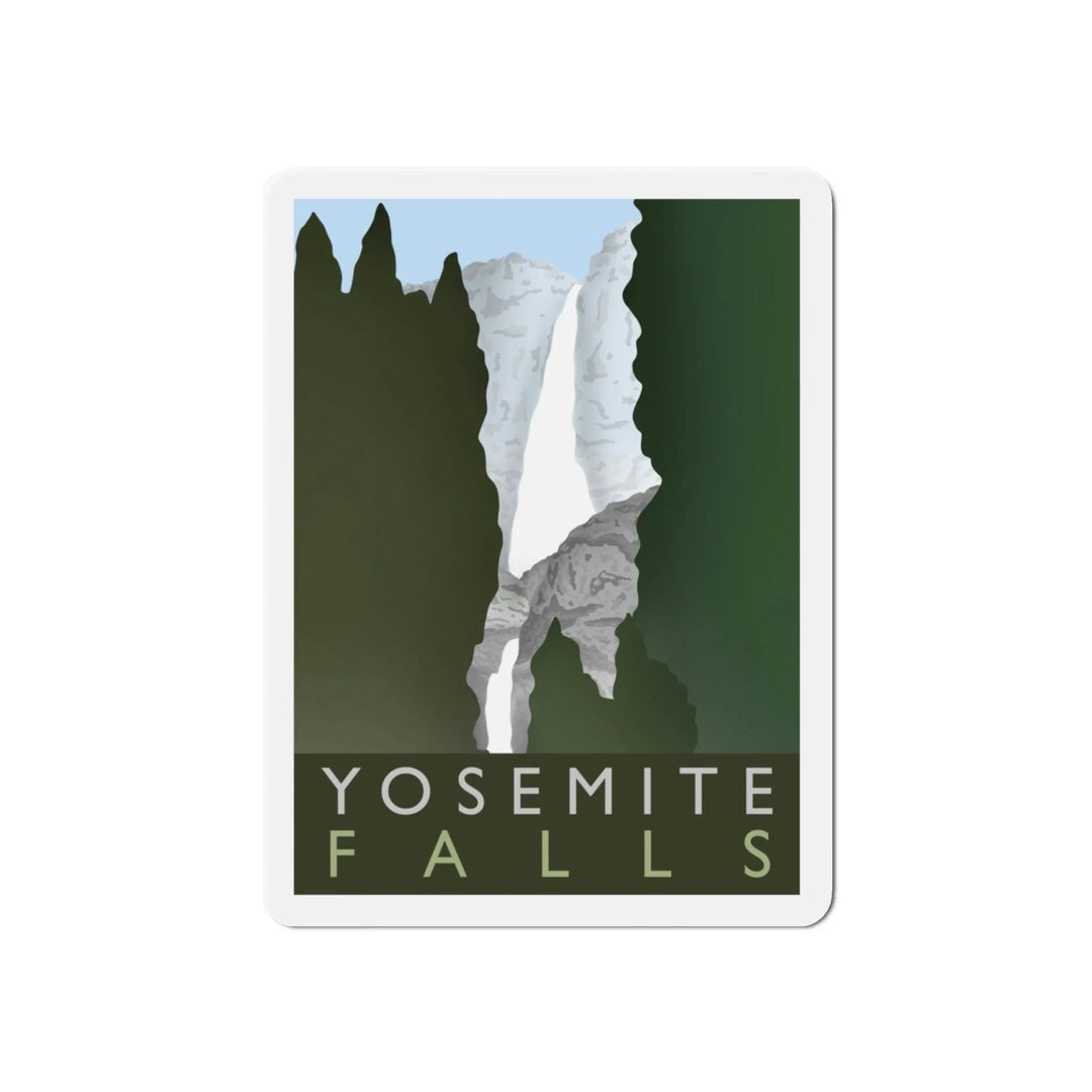 Yosemite Falls Minimalist Magnet, Home Decor, Printify, Home & Living, Magnets, Magnets & Stickers, Valentine's Day promotion, Laura Christine Photography & Design, laurachristinedesign.com