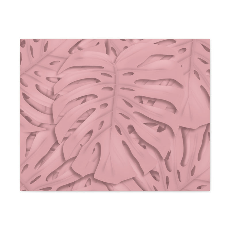 Soft Pink Monstera Canvas