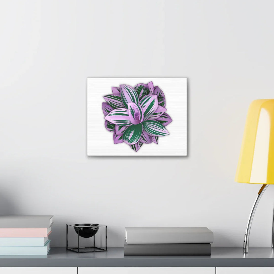 Tradescantia Nanouk Canvas – Botanical Canvas Art Print | Matte Finish Wall Decor - Laura Christine Photography & Design