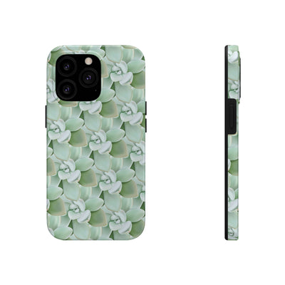 Pachyveria Haagei Succulent Pattern Phone Case, Phone Case, Printify, Accessories, Glossy, iPhone Cases, Matte, Phone accessory, Phone Cases, Samsung Cases, Laura Christine Photography & Design, laurachristinedesign.com