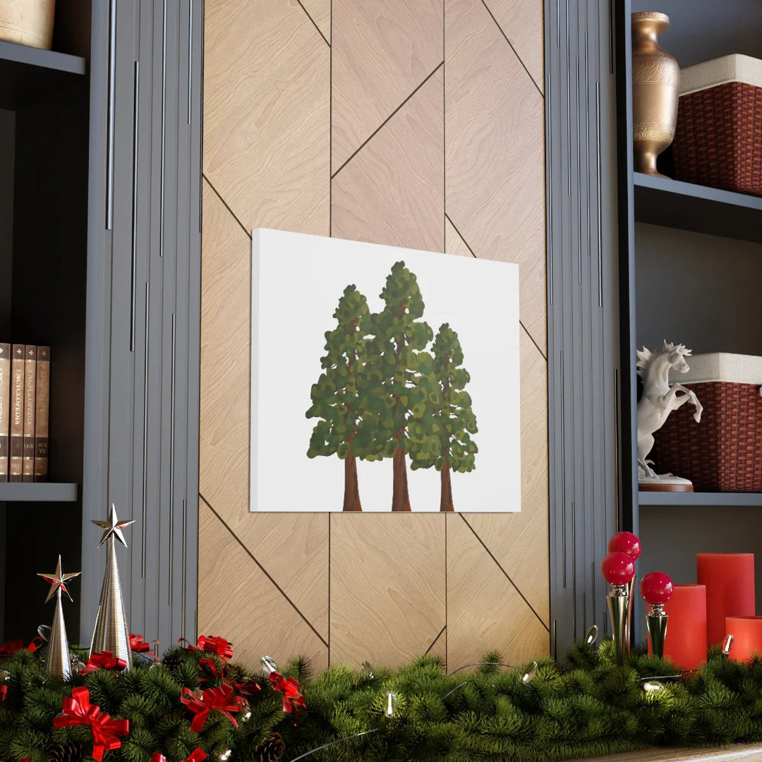 Coastal Redwoods Canvas - Stretched Cotton Canvas Art Print | Matte Finish Wall Hanging Artwork