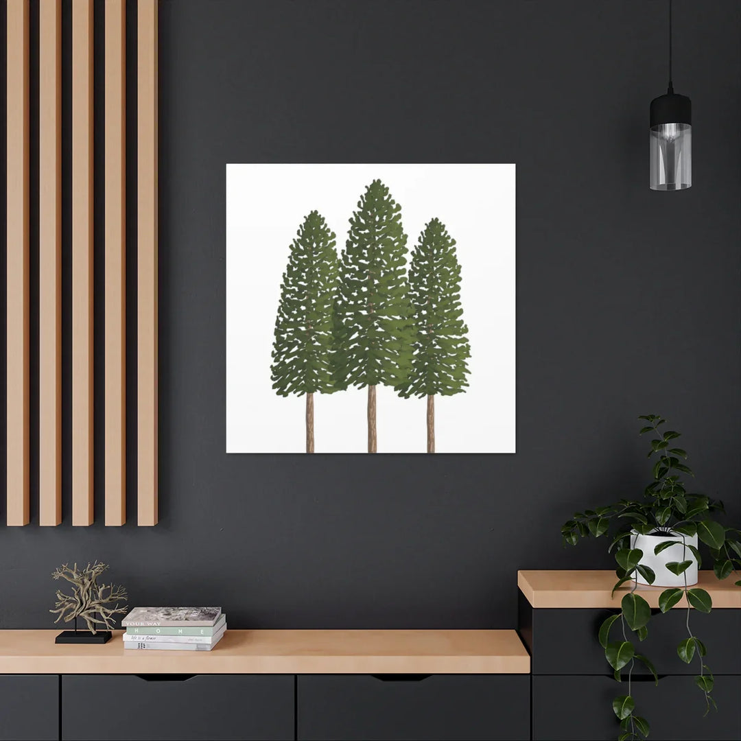 Ponderosa Pine Canvas - Large Stretched Cotton Canvas Art Print With Matte Finish