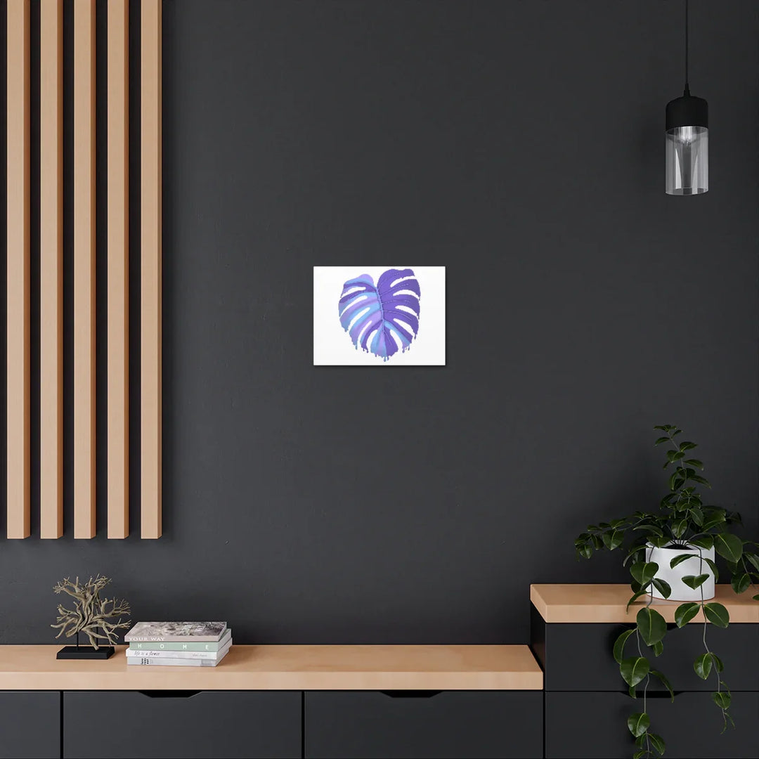 Purple Monstera Canvas - Modern Canvas Art Print | Botanical Wall Decor - Laura Christine Photography & Design