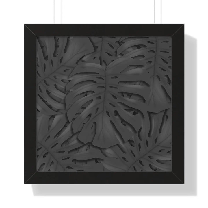 Charcoal Monstera Framed Print, Poster, Laura Christine Photography & Design, Framed, Home & Living, Indoor, Paper, Posters, Laura Christine Photography & Design, laurachristinedesign.com