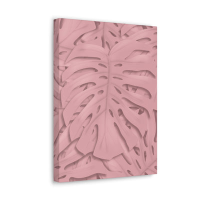 Soft Pink Monstera Canvas