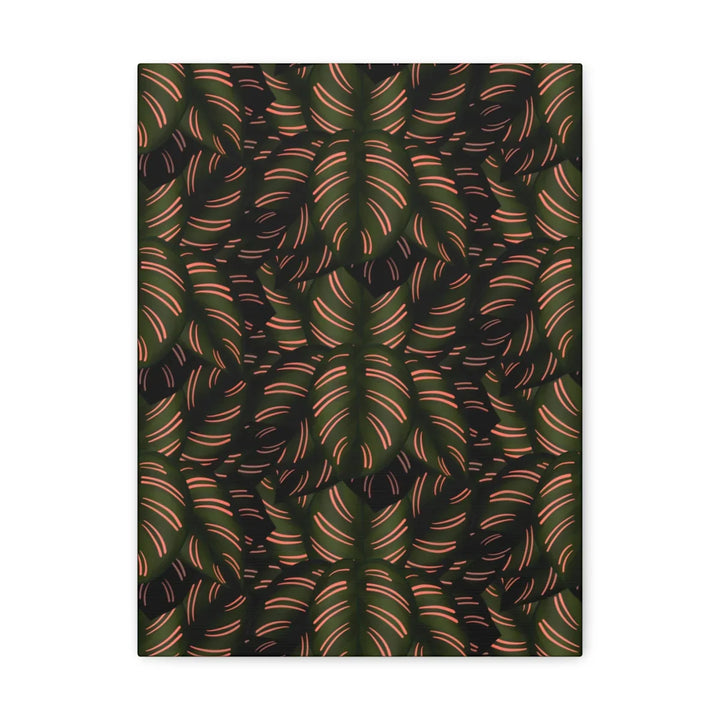Calathea Pinstripe Canvas – Botanical Canvas Art Print | Matte Finish Wall Decor