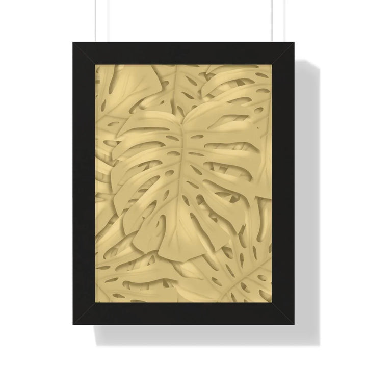 Golden Monstera Framed Print, Poster, Laura Christine Photography & Design, Framed, Home & Living, Indoor, Paper, Posters, Laura Christine Photography & Design, laurachristinedesign.com