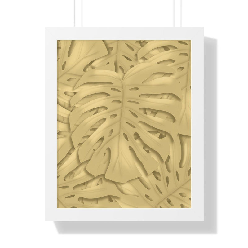 Golden Monstera Framed Print, Poster, Laura Christine Photography & Design, Framed, Home & Living, Indoor, Paper, Posters, Laura Christine Photography & Design, laurachristinedesign.com