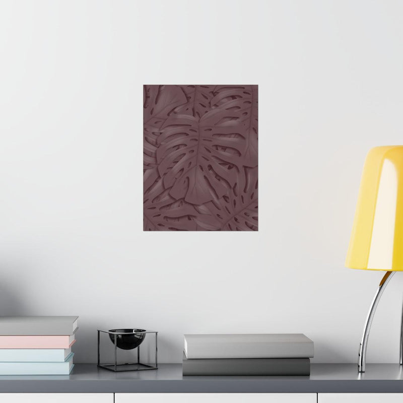 Merlot Monstera Print, Poster, Laura Christine Photography & Design, Back to School, Home & Living, Indoor, Matte, Paper, Posters, Valentine&