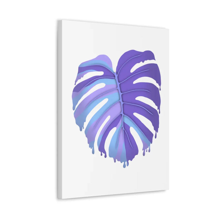 Purple Monstera Canvas - Modern Canvas Art Print | Botanical Wall Decor - Laura Christine Photography & Design
