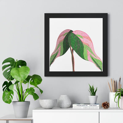 Pink Princess Philodendron Framed Print, Poster, Laura Christine Photography & Design, Framed, Home & Living, Indoor, Paper, Posters, Laura Christine Photography & Design, laurachristinedesign.com