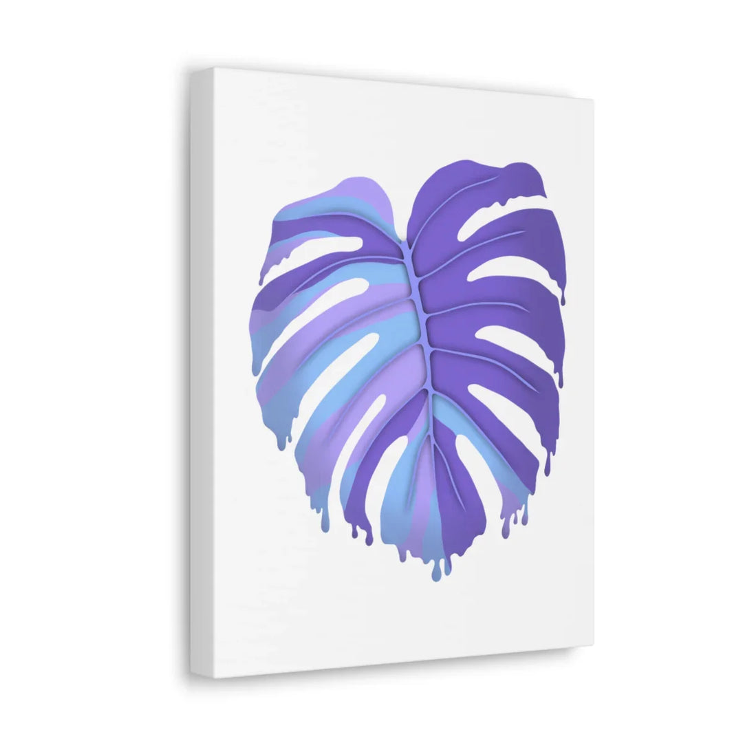 Purple Monstera Canvas - Modern Canvas Art Print | Botanical Wall Decor - Laura Christine Photography & Design