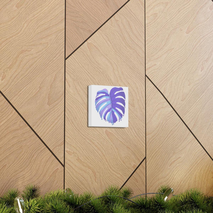 Purple Monstera Canvas - Modern Canvas Art Print | Botanical Wall Decor - Laura Christine Photography & Design