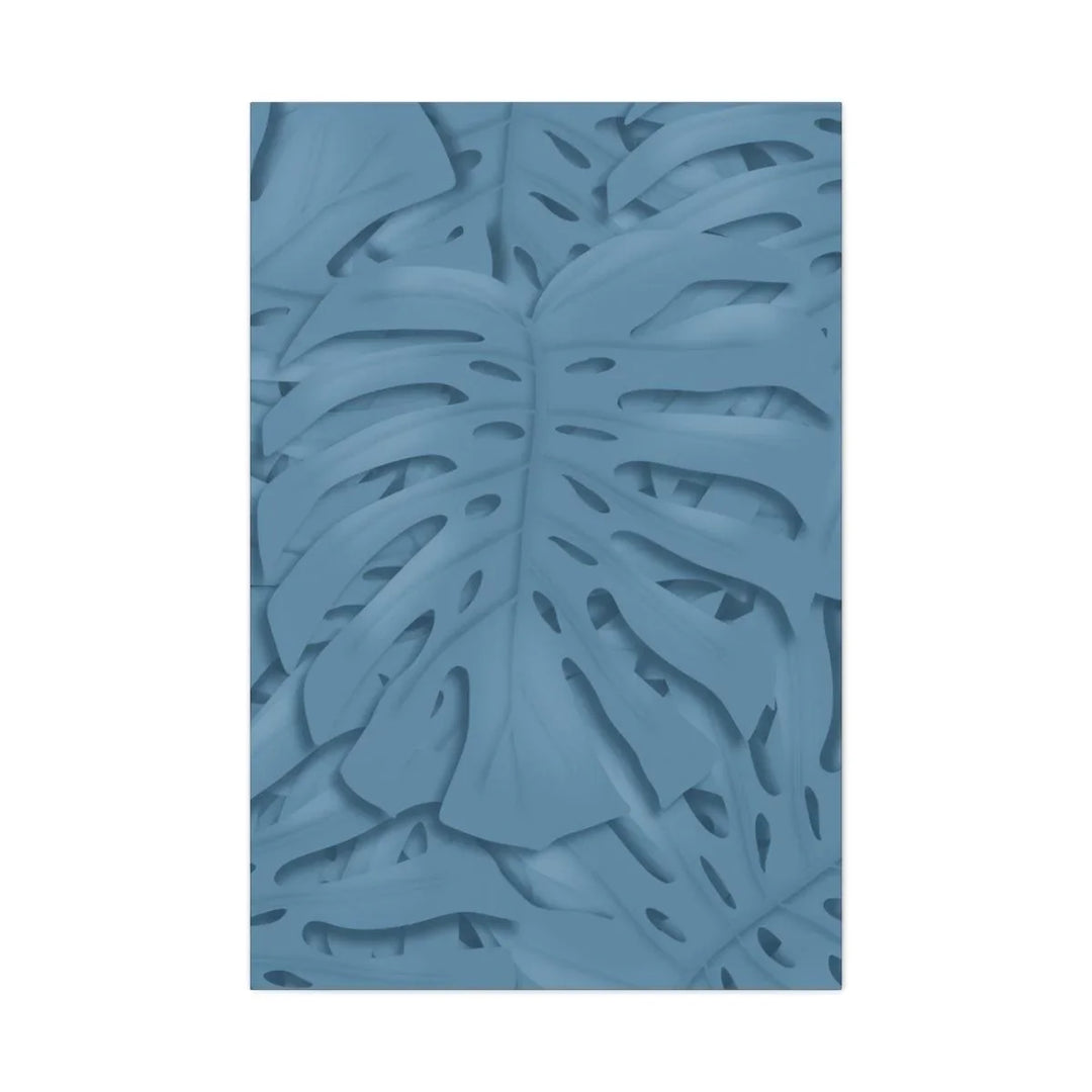 Cerulean Blue Monstera Canvas, Canvas, Laura Christine Photography & Design, Art & Wall Decor, Canvas, Hanging Hardware, Home & Living, Indoor, Laura Christine Photography & Design, laurachristinedesign.com