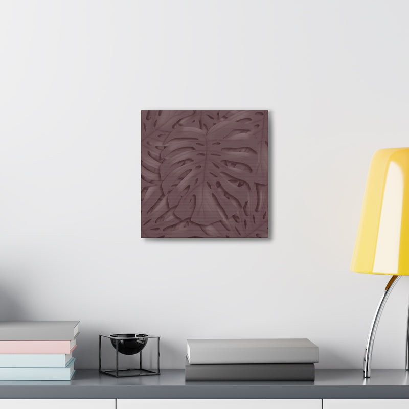 Merlot Monstera Canvas