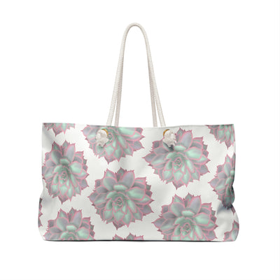 Echeveria Violet Queen Succulent Weekender Bag