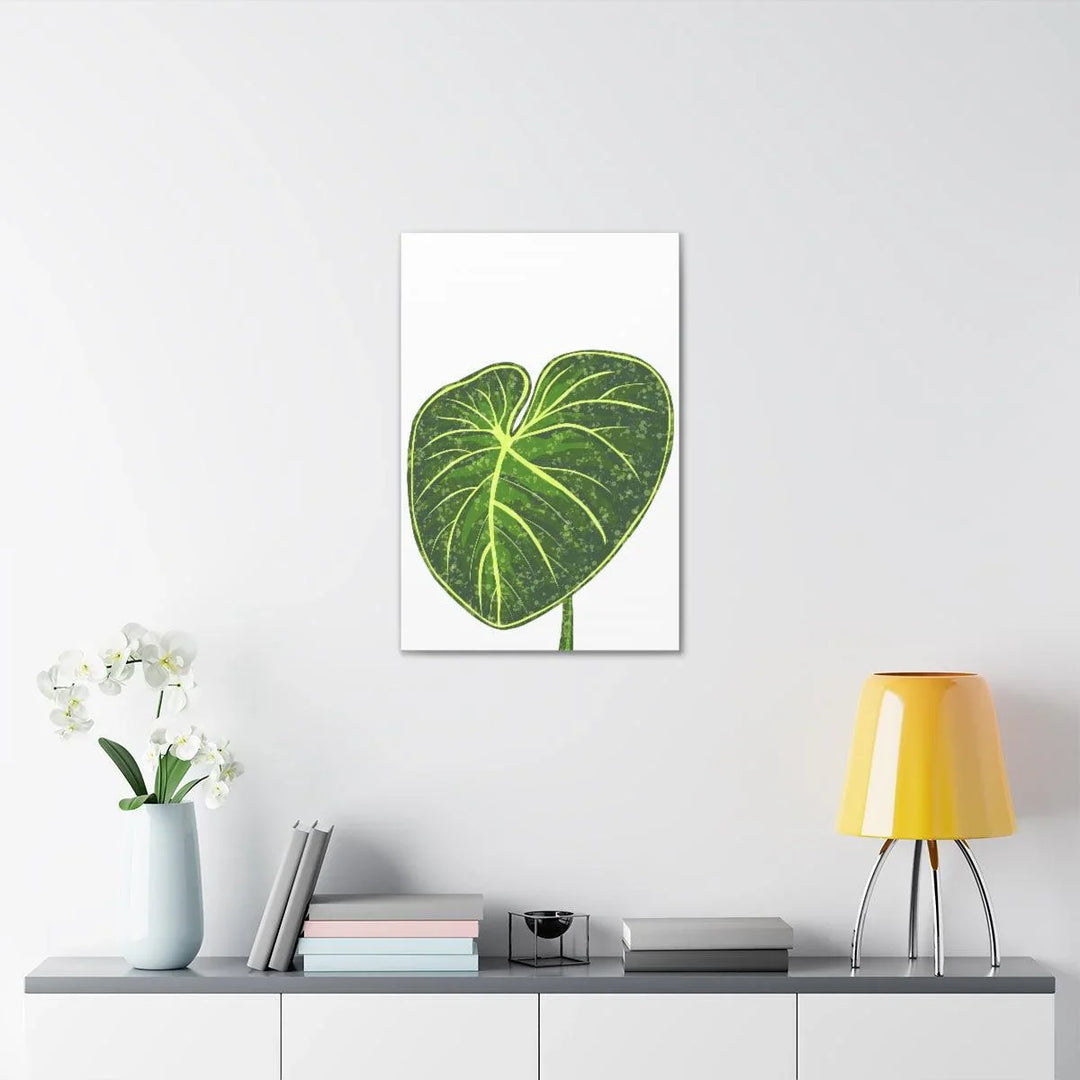 Philodendron Gloriosum Canvas - Stretched Canvas Art Print | Matte Indoor Wall Art - Laura Christine Photography & Design
