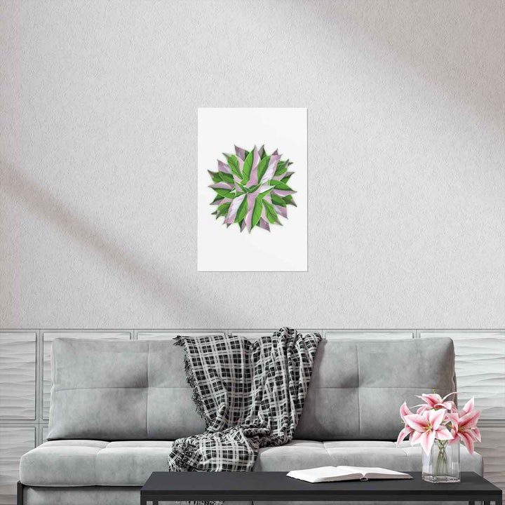 Tricolor Syngonium Print - Botanical Poster on Museum Grade Paper | Archival Ink Unframed