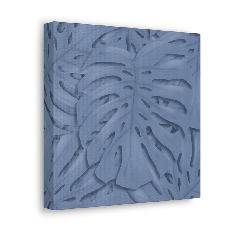 Slate Blue Monstera Canvas, Canvas, Laura Christine Photography & Design, Art & Wall Decor, Canvas, Hanging Hardware, Home & Living, Indoor, Laura Christine Photography & Design, laurachristinedesign.com