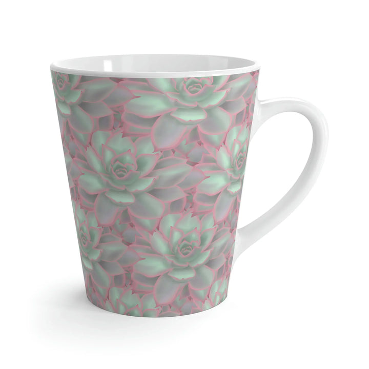 Echeveria Violet Queen Mug - 12 Oz Ceramic Coffee Cup With Easy-Grip Handle
