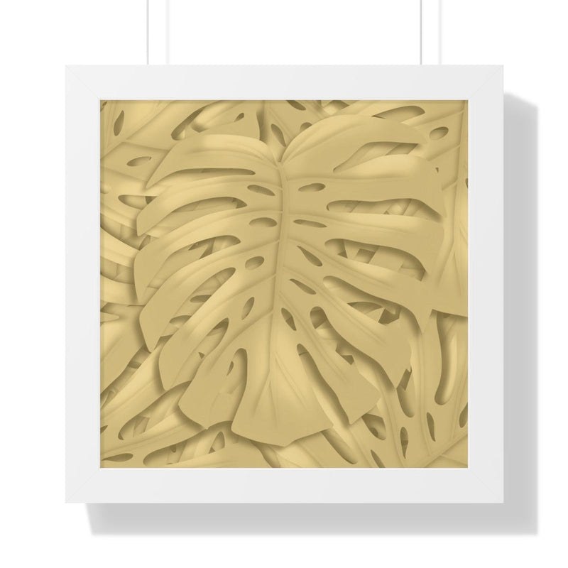 Golden Monstera Framed Print, Poster, Laura Christine Photography & Design, Framed, Home & Living, Indoor, Paper, Posters, Laura Christine Photography & Design, laurachristinedesign.com