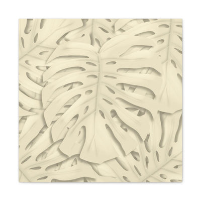 Soft Beige Monstera Canvas, Canvas, Laura Christine Photography & Design, Art & Wall Decor, Canvas, Hanging Hardware, Home & Living, Indoor, Laura Christine Photography & Design, laurachristinedesign.com