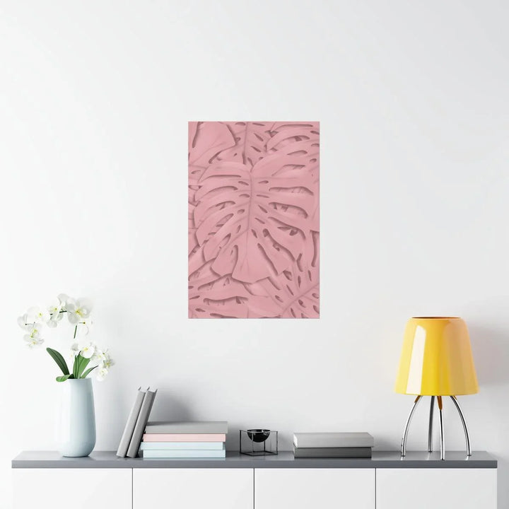 Soft Pink Monstera Print, Poster, Laura Christine Photography & Design, Back to School, Home & Living, Indoor, Matte, Paper, Posters, Valentine's Day promotion, Laura Christine Photography & Design, laurachristinedesign.com