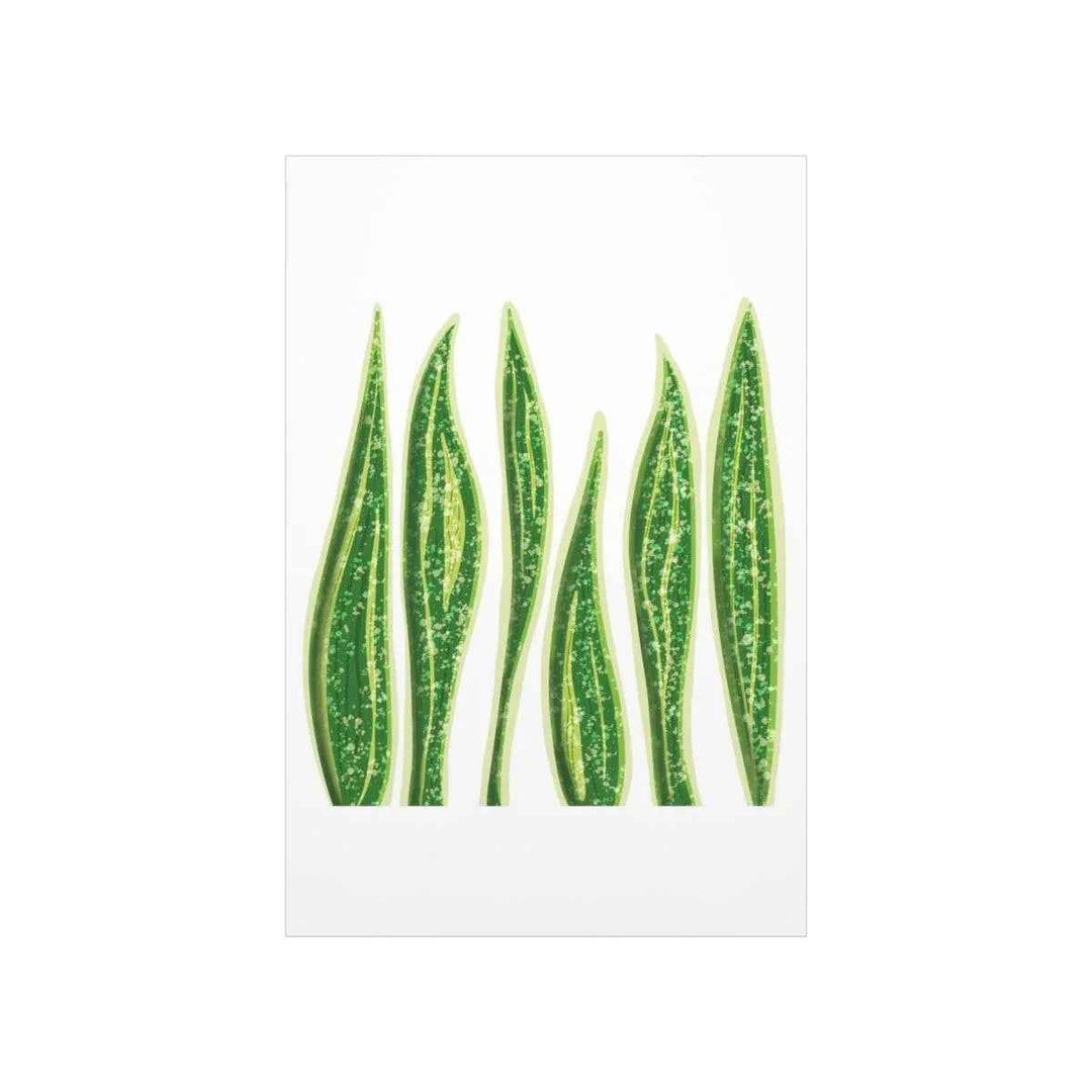 Snake Plant Print – Large Botanical Wall Art Poster | Matte Finish | Unframed