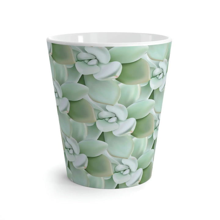 Succulent Pattern Mug - Durable Ceramic Coffee Mug with Easy Grip Handle