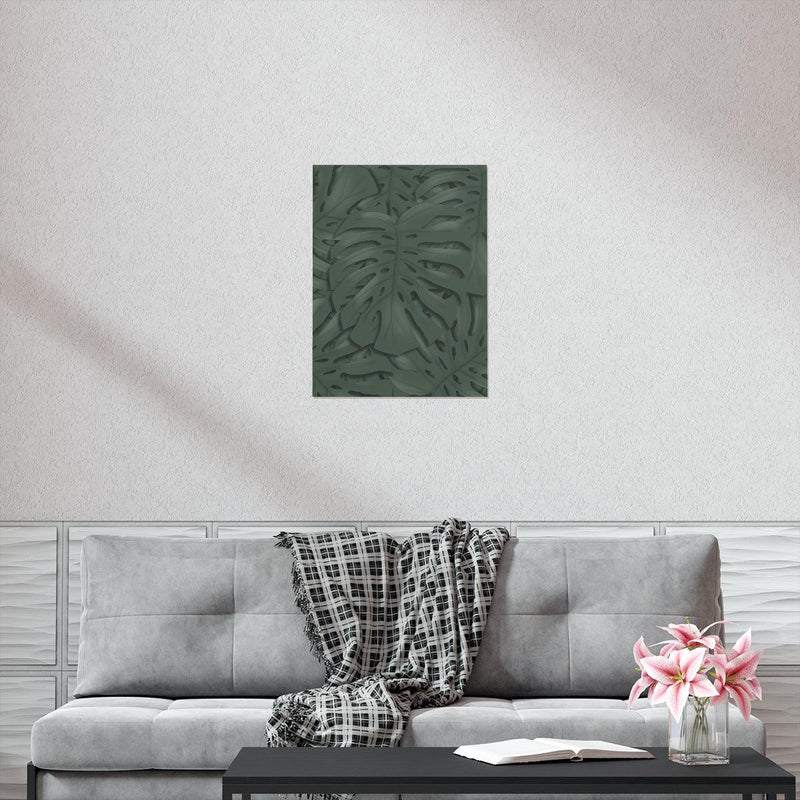 Deep Green Monstera Print, Poster, Laura Christine Photography & Design, Back to School, Home & Living, Indoor, Matte, Paper, Posters, Valentine&