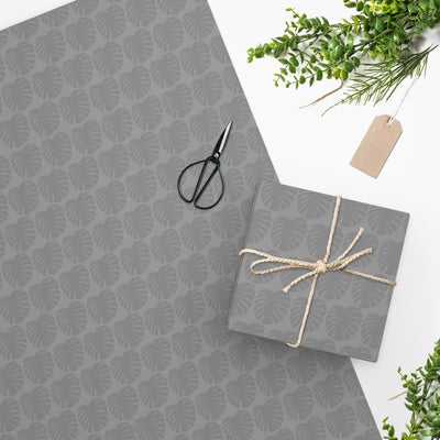 Gray Monstera Pattern Wrapping Paper, Home Decor, Laura Christine Photography & Design, Christmas, Decor, Festive, Holiday Picks, Home & Living, Home Decor, Paper, Seasonal Decorations, Laura Christine Photography & Design, laurachristinedesign.com