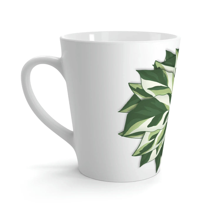 Calathea White Fusion Mug - 12 Oz Ceramic Coffee Mug With Glossy Finish - Laura Christine Photography & Design