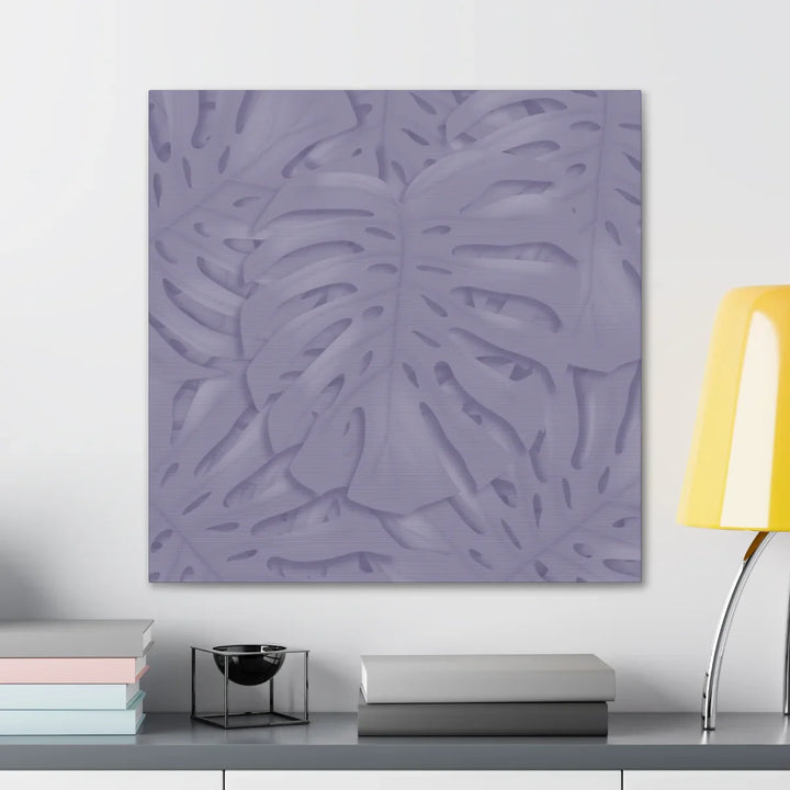 Violet Monstera Canvas – Durable Canvas Art Print With Matte Finish & Botanical Design