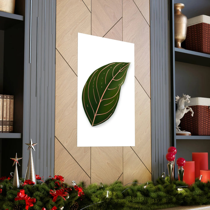 Aglaonema Rotundum Print – Botanical Wall Art on Museum Grade Paper | Unframed