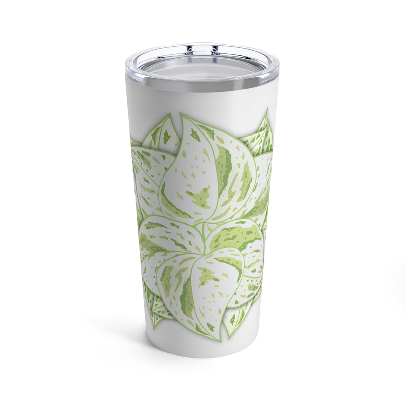 Snow Queen Pothos Tumbler