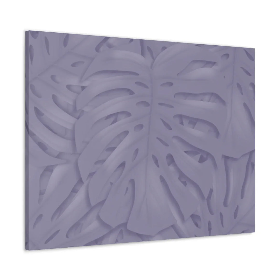 Violet Monstera Canvas – Durable Canvas Art Print With Matte Finish & Botanical Design