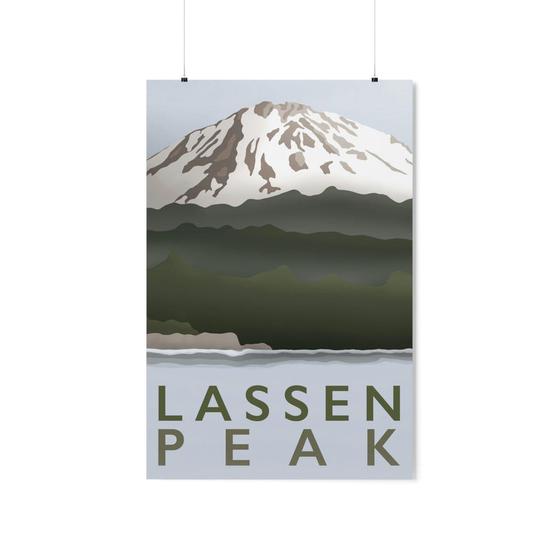 Lassen Peak Minimalist Print, Poster, Printify, Back to School, Home & Living, Indoor, Matte, Paper, Posters, Valentine&