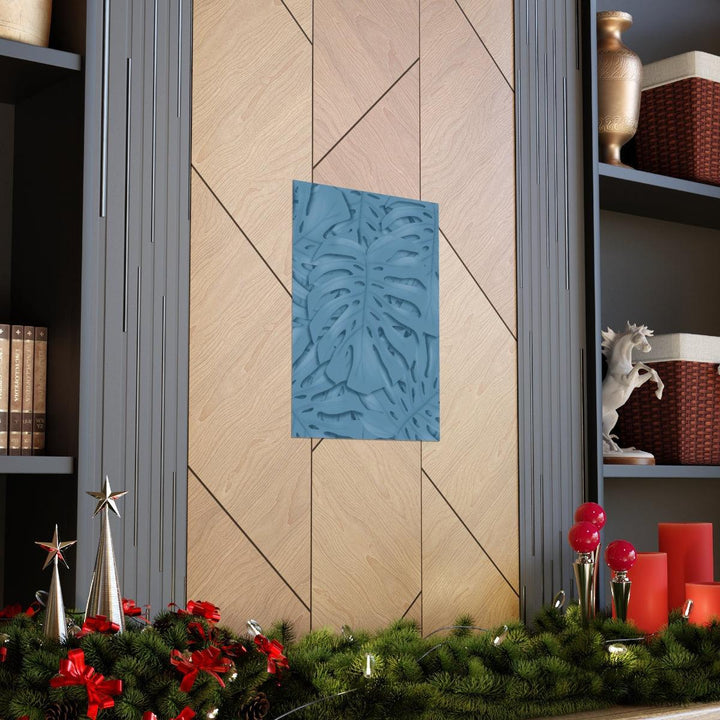 Cerulean Blue Monstera Print, Poster, Laura Christine Photography & Design, Back to School, Home & Living, Indoor, Matte, Paper, Posters, Valentine's Day promotion, Laura Christine Photography & Design, laurachristinedesign.com