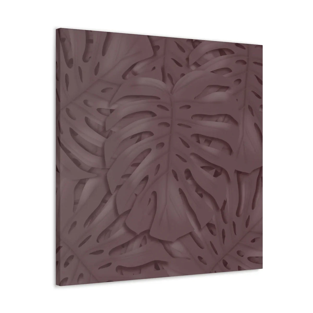Monstera Canvas Art | Durable Matte Finish Canvas Art Print with Natural Leaf Hole Decor