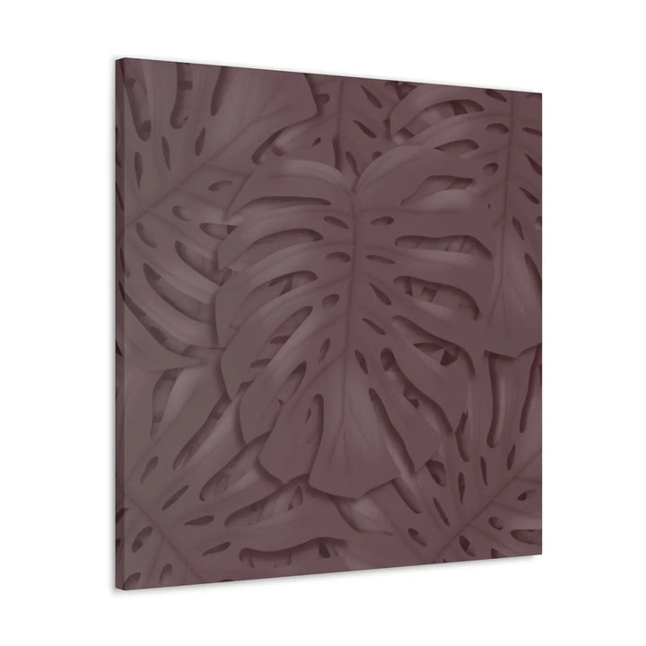 Monstera Canvas Art | Durable Matte Finish Canvas Art Print with Natural Leaf Hole Decor