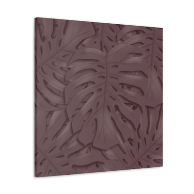 Merlot Monstera Canvas