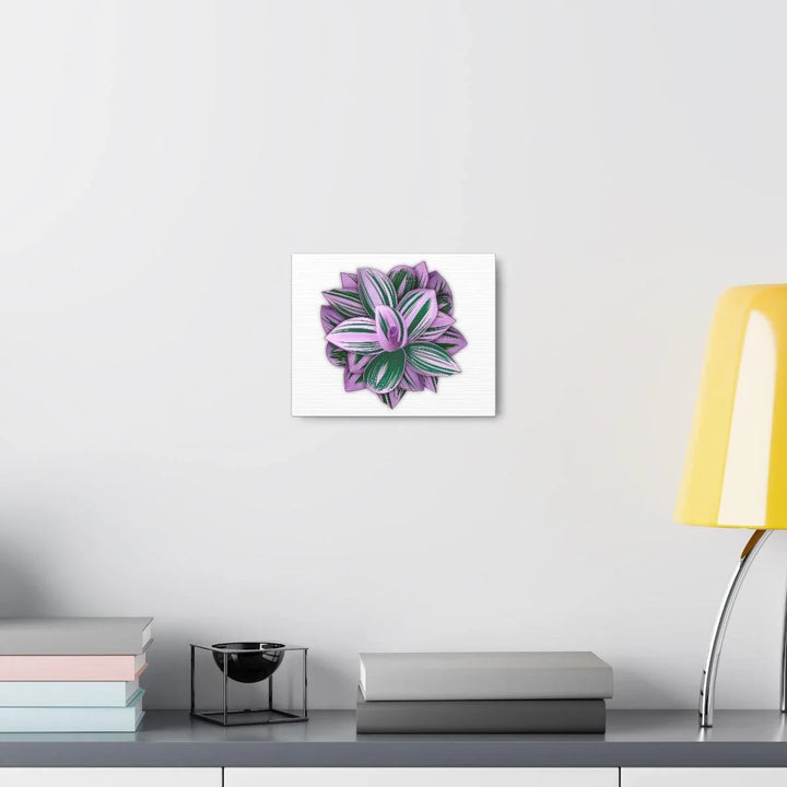 Tradescantia Nanouk Canvas – Botanical Canvas Art Print | Matte Finish Wall Decor - Laura Christine Photography & Design