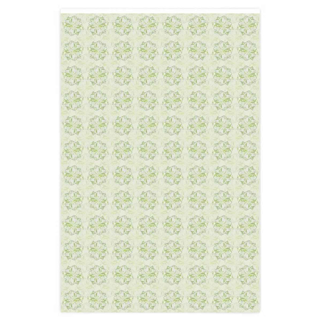 Snow Queen Wrapping Paper – Premium Gloss Holiday Gift Wrap with White Foliage Design