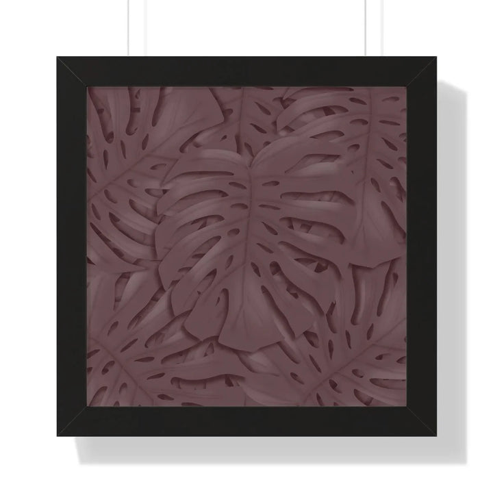 Merlot Monstera Framed Print, Poster, Laura Christine Photography & Design, Framed, Home & Living, Indoor, Paper, Posters, Laura Christine Photography & Design, laurachristinedesign.com