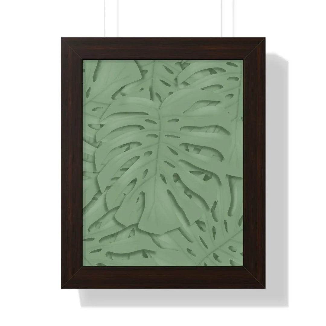 Deep Sage Monstera Framed Print, Poster, Laura Christine Photography & Design, Framed, Home & Living, Indoor, Paper, Posters, Laura Christine Photography & Design, laurachristinedesign.com