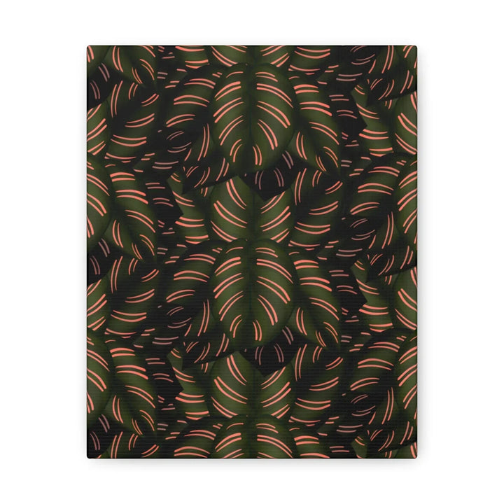 Calathea Pinstripe Canvas – Botanical Canvas Art Print | Matte Finish Wall Decor