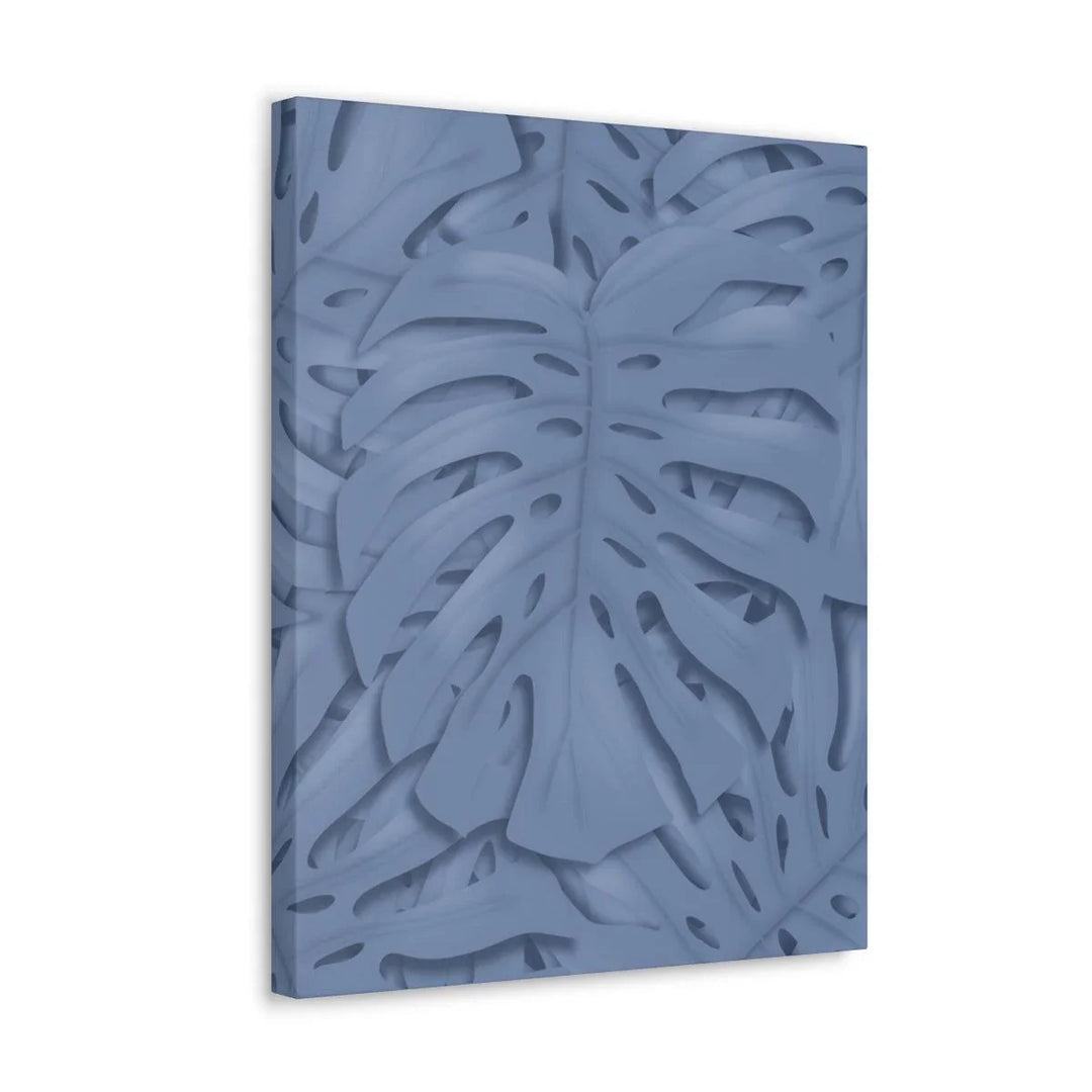 Slate Blue Monstera Canvas, Canvas, Laura Christine Photography & Design, Art & Wall Decor, Canvas, Hanging Hardware, Home & Living, Indoor, Laura Christine Photography & Design, laurachristinedesign.com