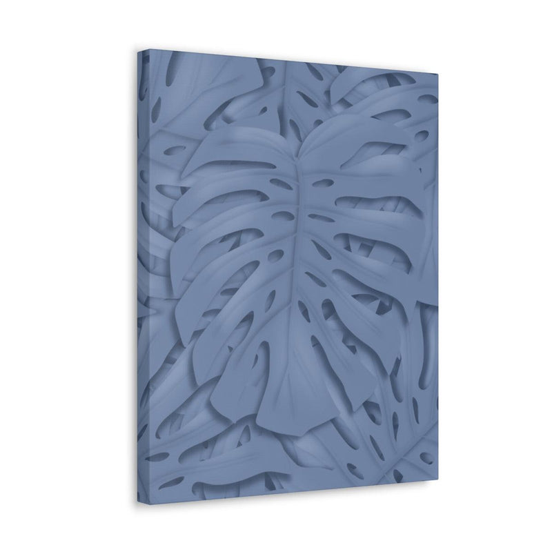 Slate Blue Monstera Canvas, Canvas, Laura Christine Photography & Design, Art & Wall Decor, Canvas, Hanging Hardware, Home & Living, Indoor, Laura Christine Photography & Design, laurachristinedesign.com