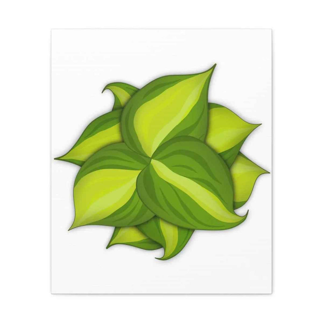 Philodendron Brasil Canvas - Botanical Canvas Art Print With Matte Finish & Durable Hanging