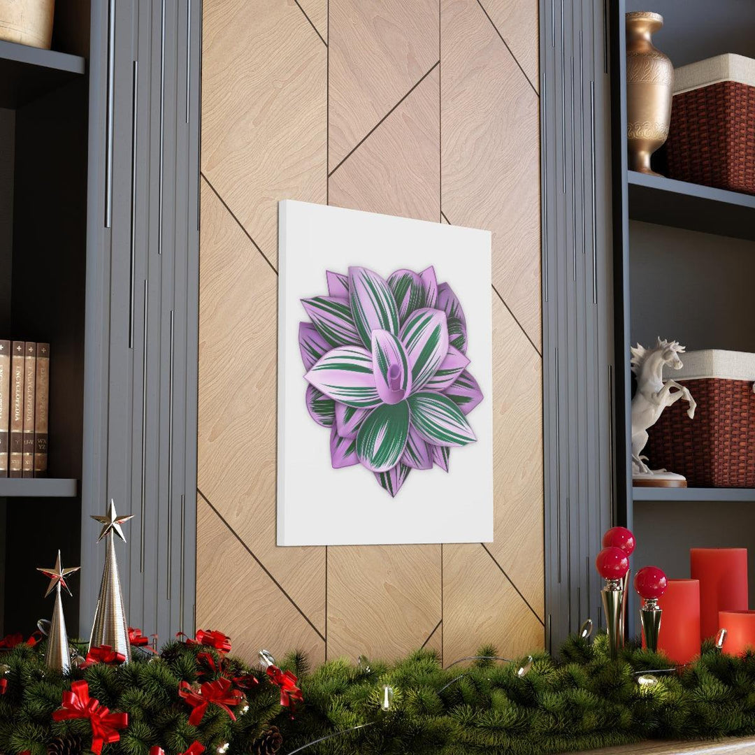 Tradescantia Nanouk Canvas – Botanical Canvas Art Print | Matte Finish Wall Decor - Laura Christine Photography & Design